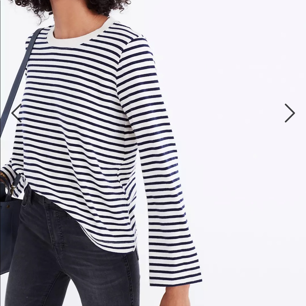 Madewell | Rivet & Thread Bell-Sleeve Tee | S - Picture 2 of 8